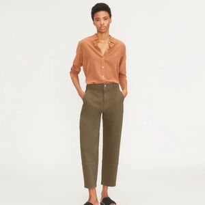 Everlane Utility Barrel Pant Dark Moss Size 10
